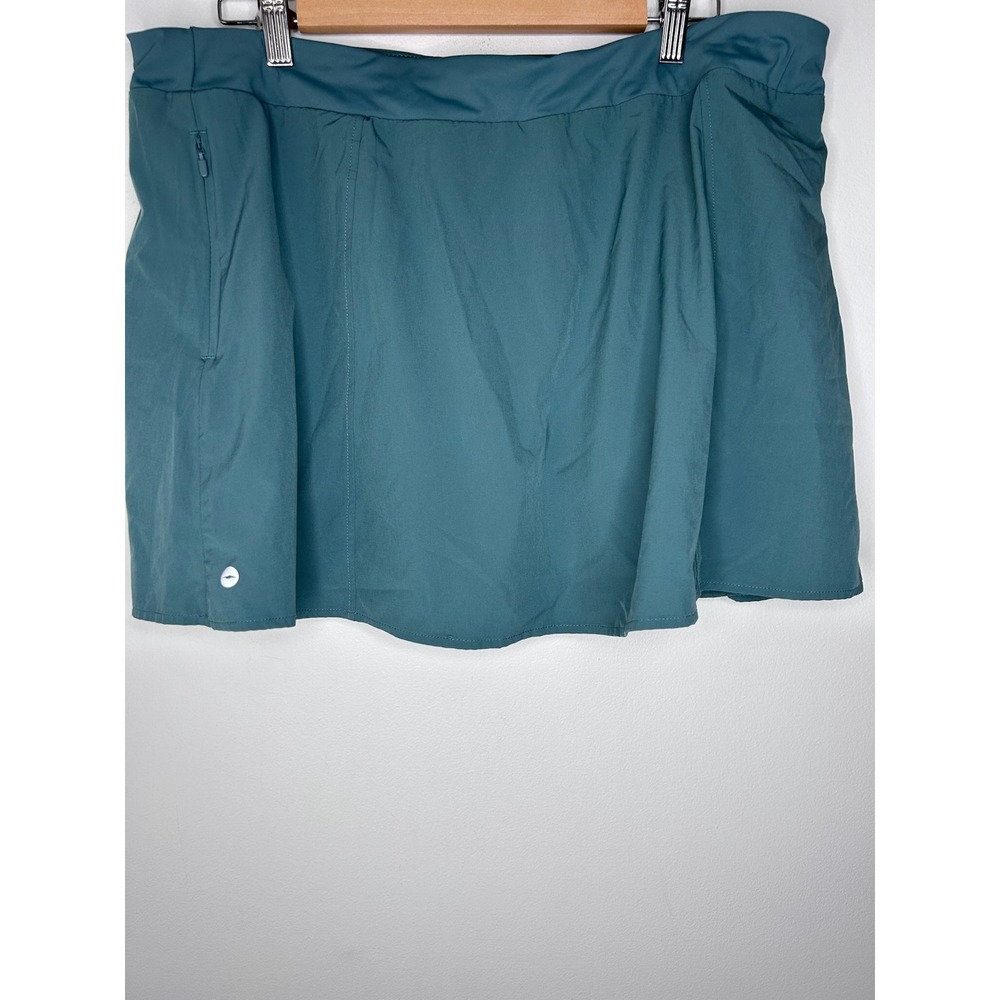 Avia Womens Teal Blue Active Skort Perforated Pleated XL 16-18 Tennis Golf Gym - Picture 5 of 11